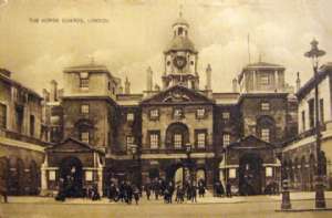 London Sept 15th 1916 - These horses stand here just as you see them in picture only one had a white strip in face today.