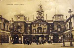 London Sept 15th 1916 - These horses stand here just as you see them in picture only one had a white strip in face today.